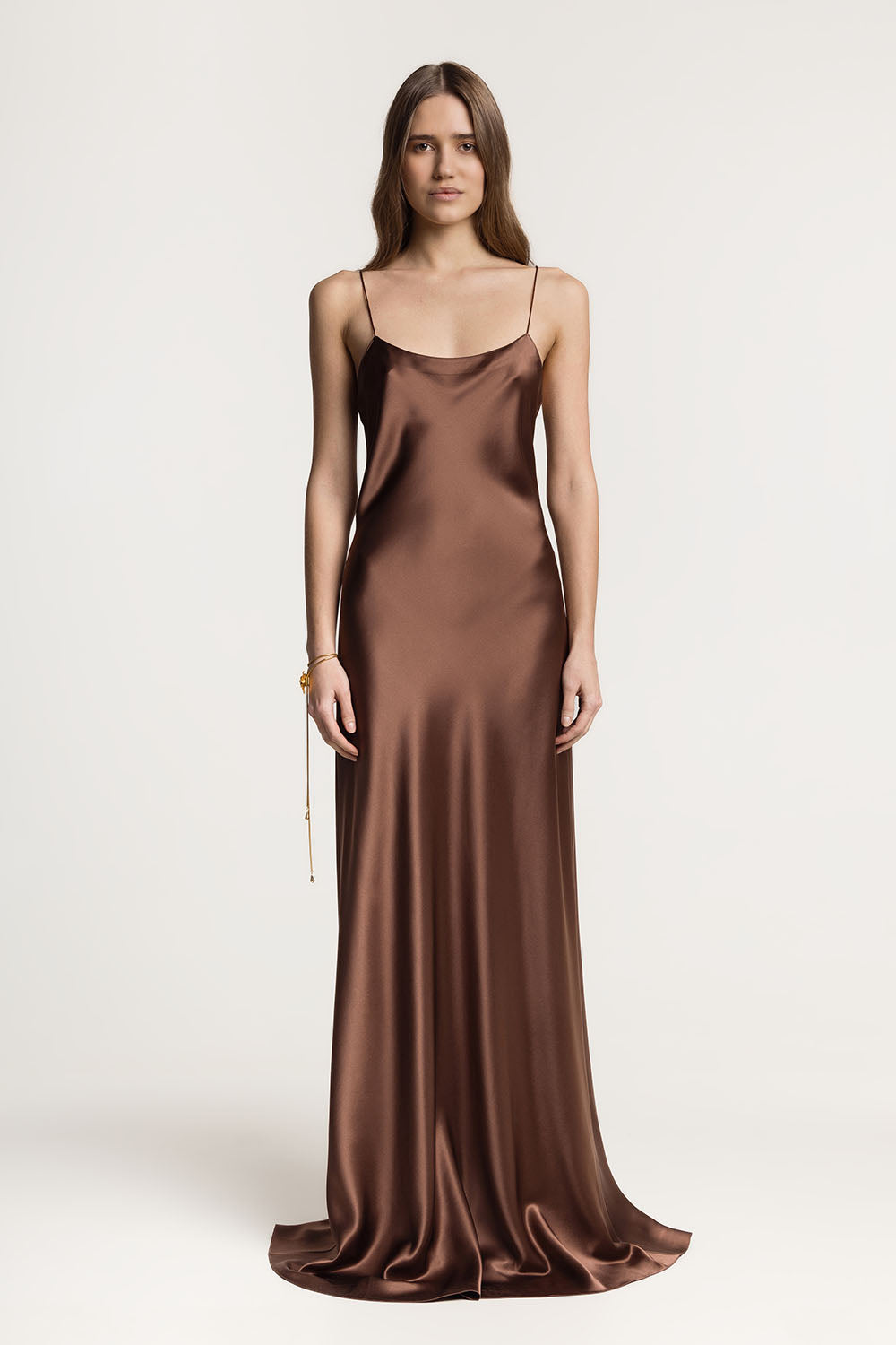 CHOCOLATE BROWN SILK DRESS from Serenity