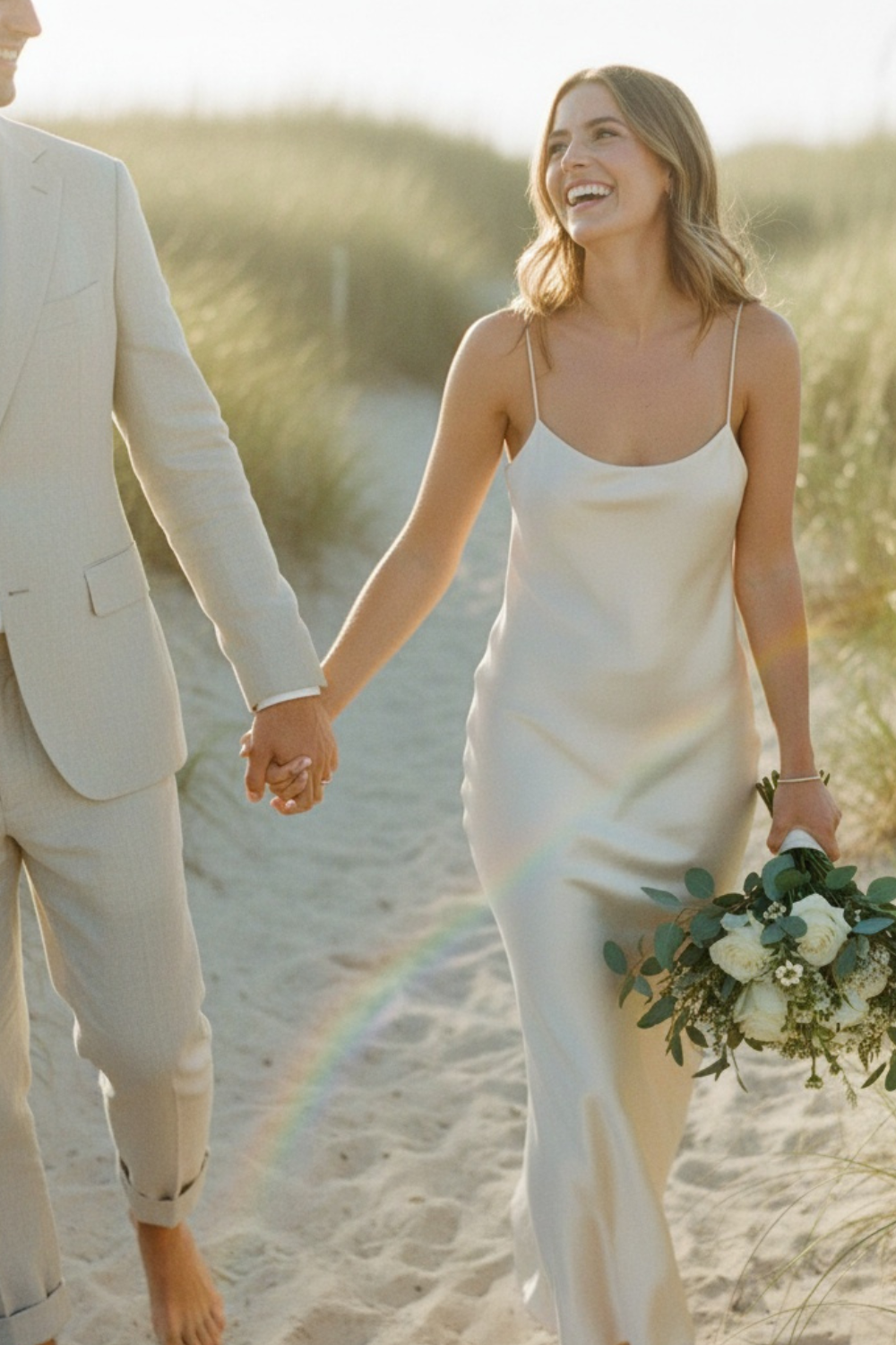 Carolyn Butter-Cream silk-satin maxi dress