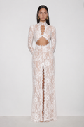 Rayz Lace Cut-Out Maxi Dress