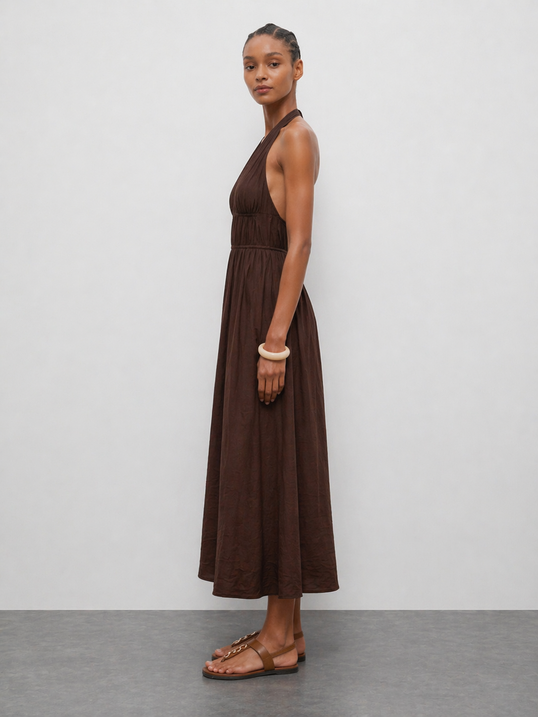 Lea Halter Midi Dress