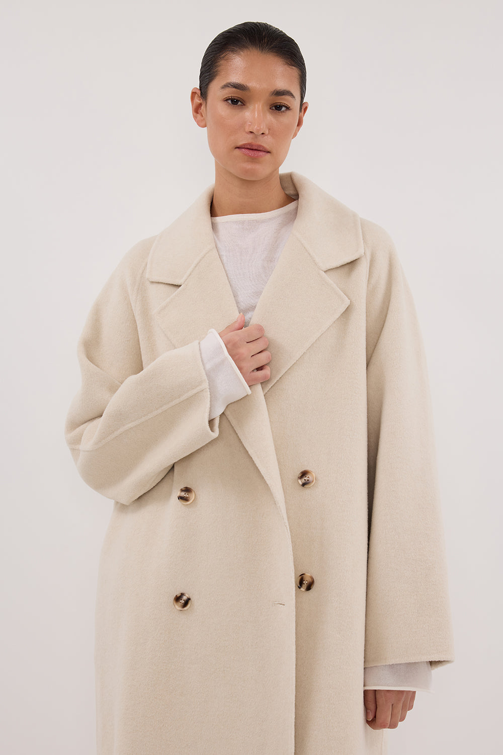 YORK BONE OVERSIZED WOOL COAT
