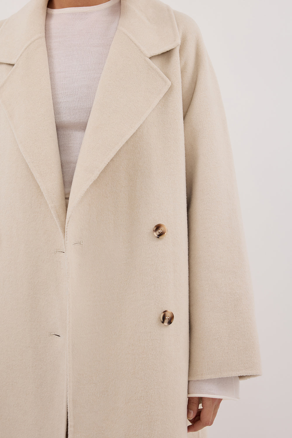 YORK BONE OVERSIZED WOOL COAT