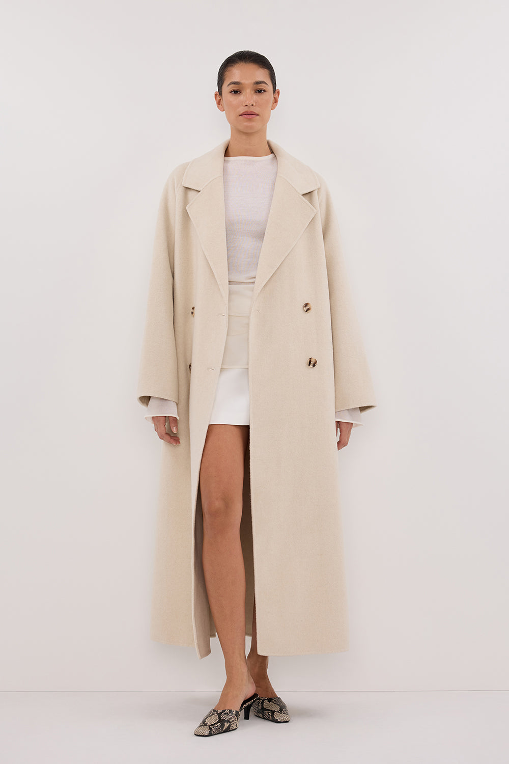 YORK BONE OVERSIZED WOOL COAT