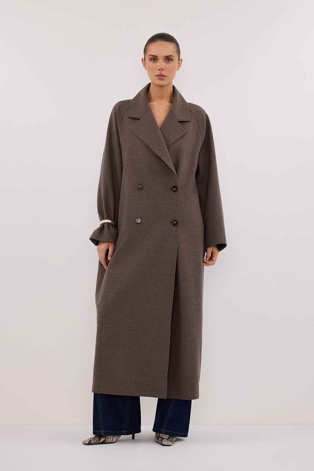 YORK COFFEE OVERSIZED WOOL BLEND COAT
