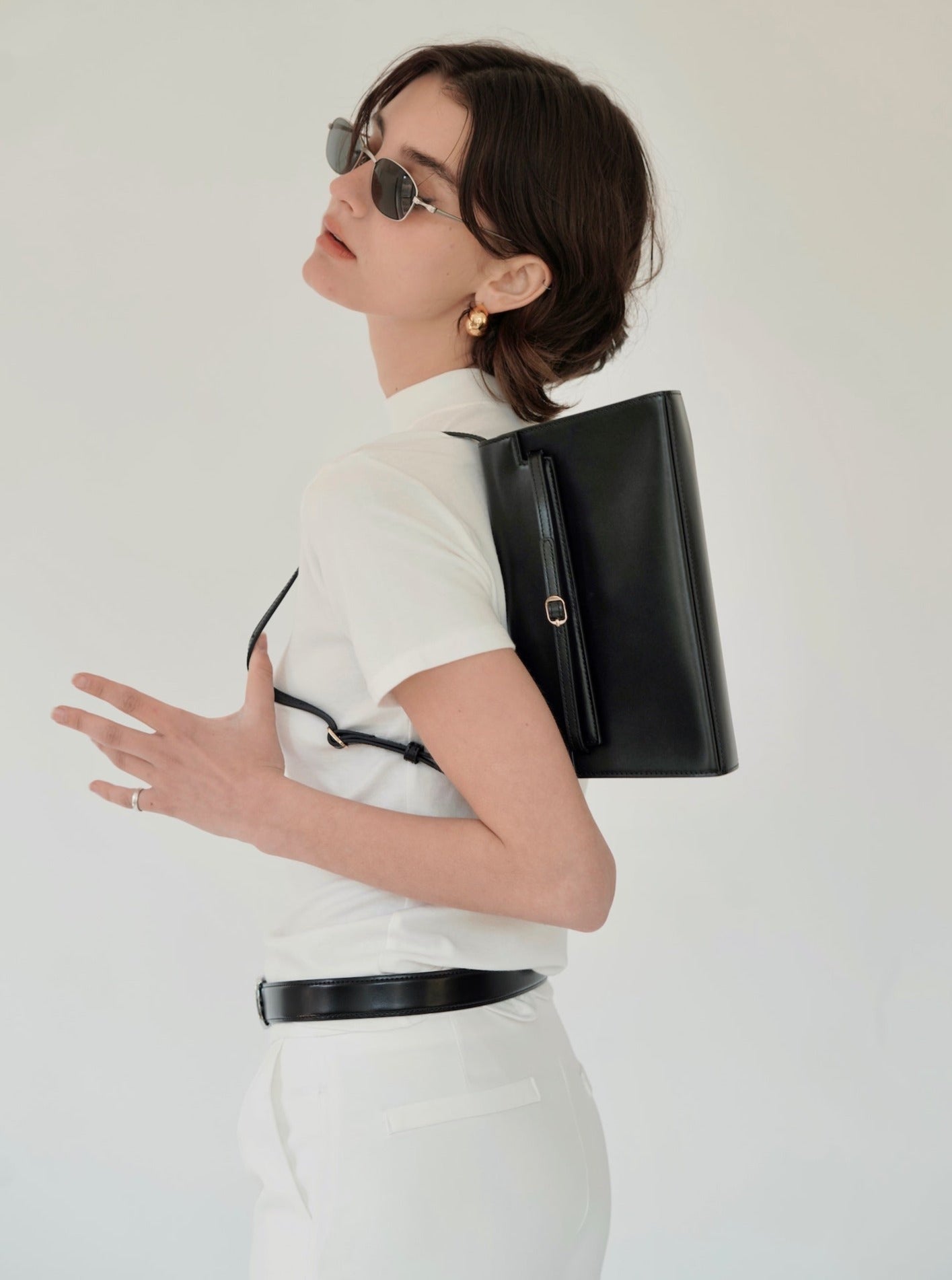 Noir Allure Shoulder Bag