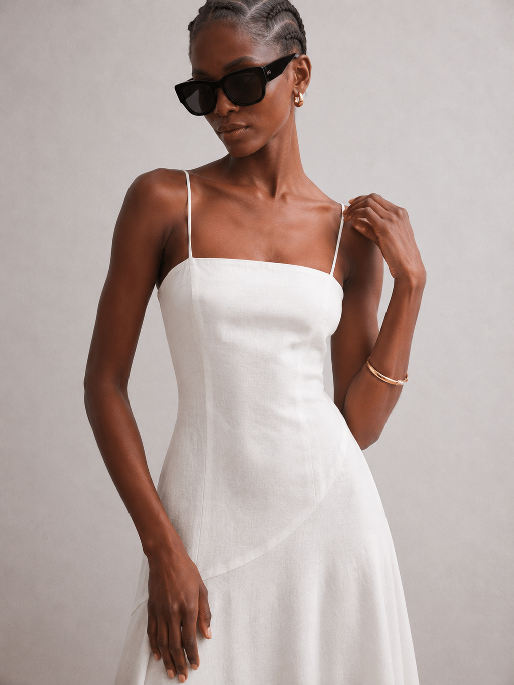 Isla Linen Blend Maxi Dress