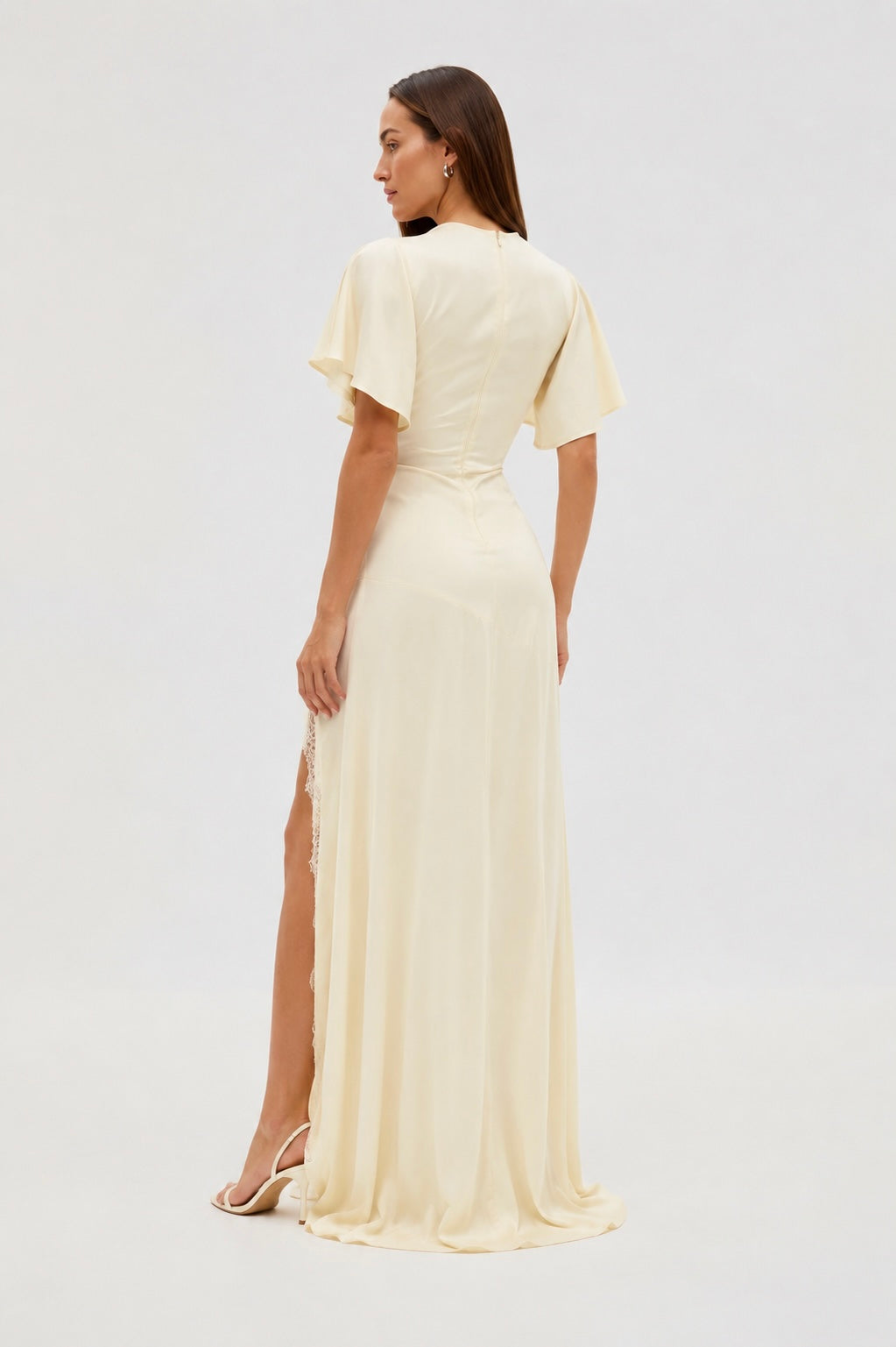 Anaya Lace Maxi Dress - Apricot
