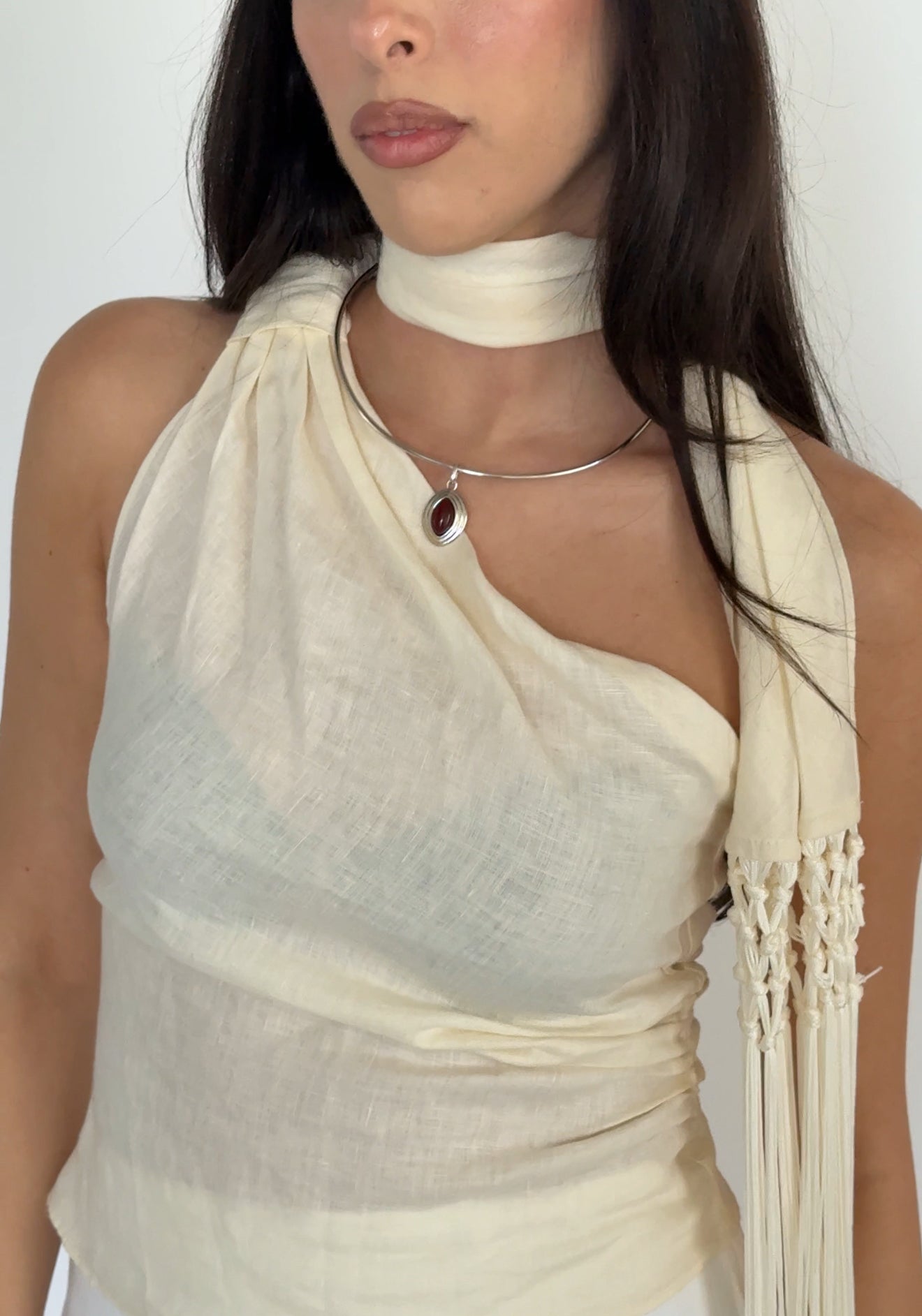 Red Onyx Charm Silver