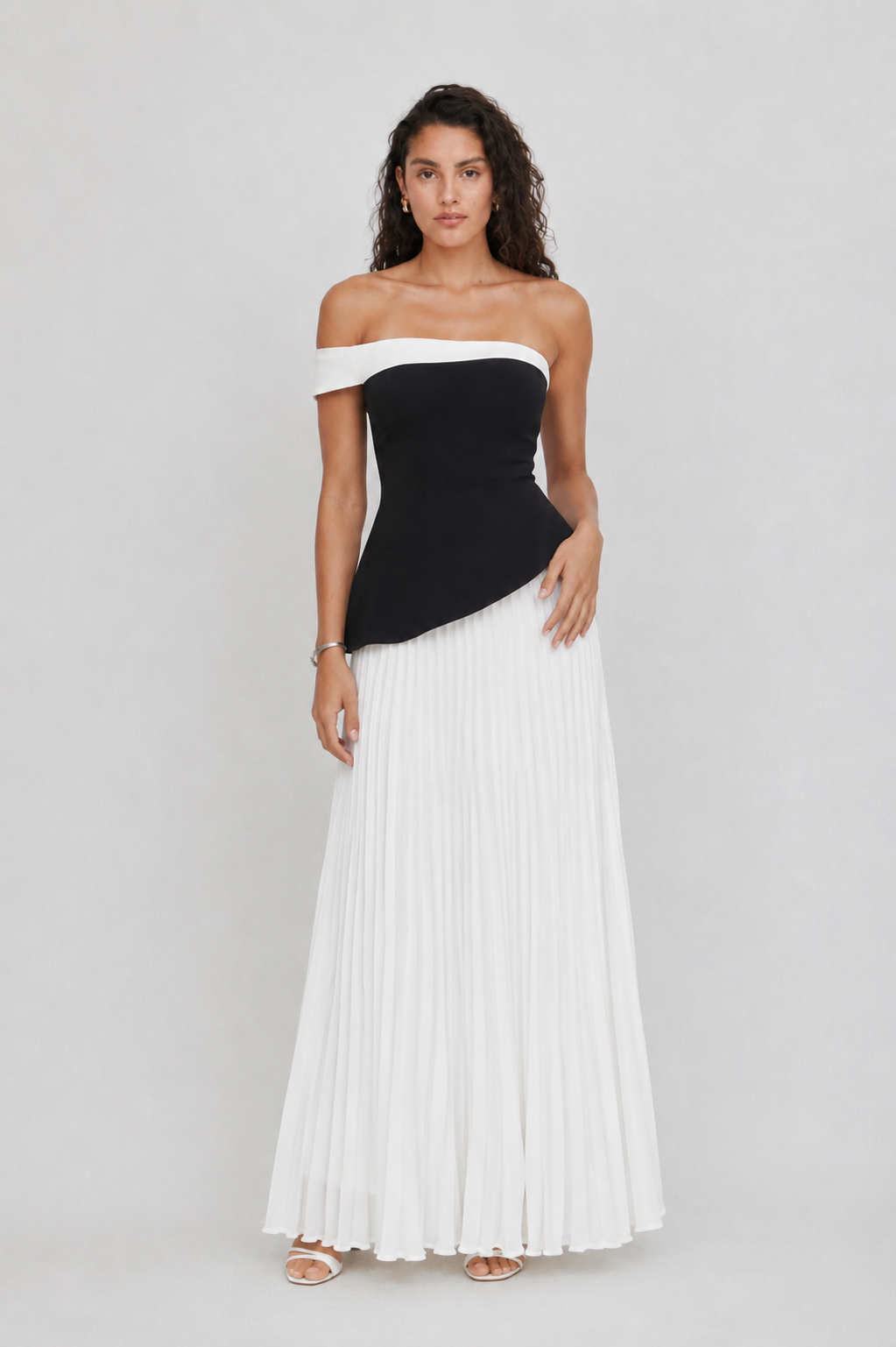Elenor Pleated Maxi Dress