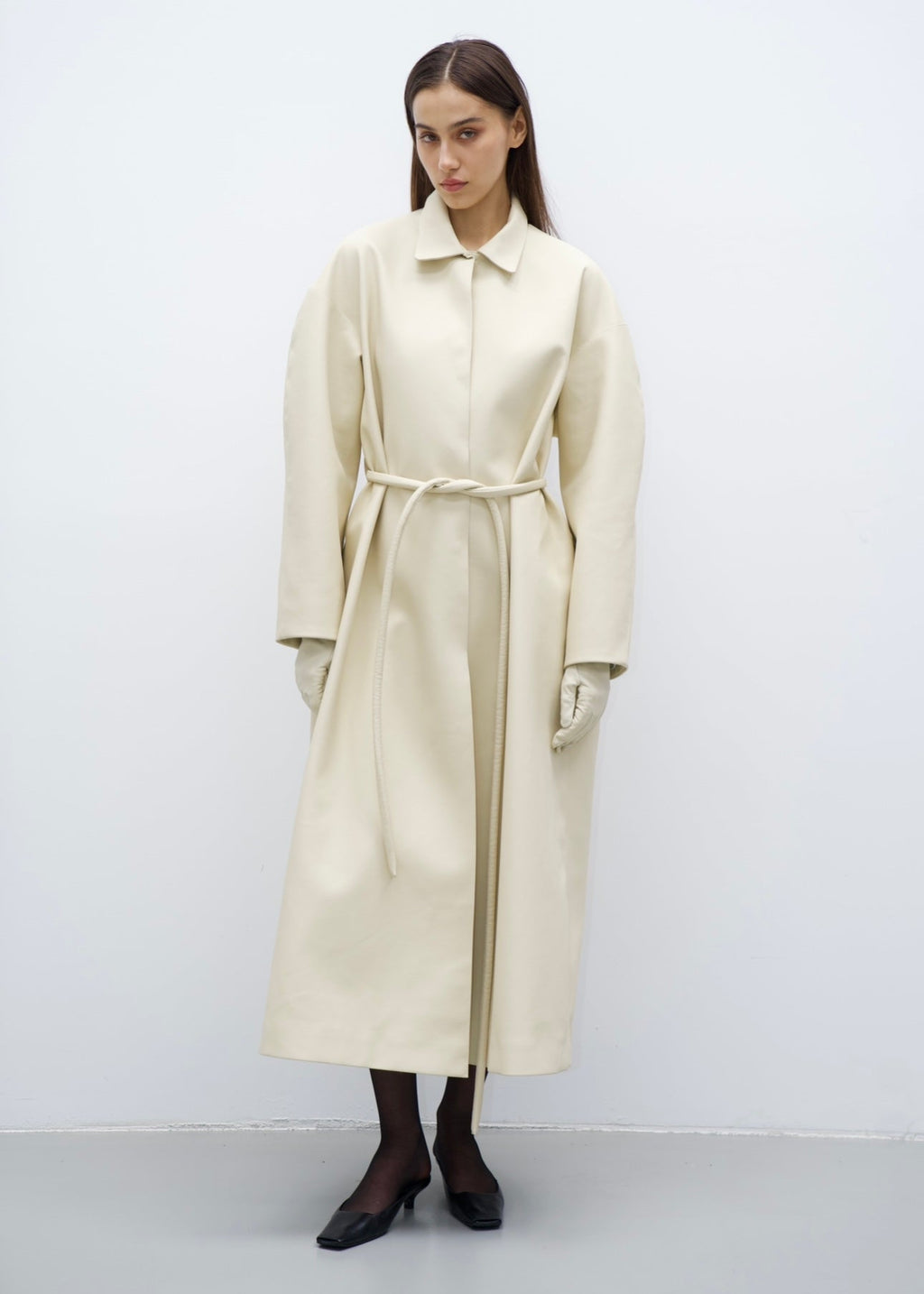 Oversized Coat in Butter Yellow