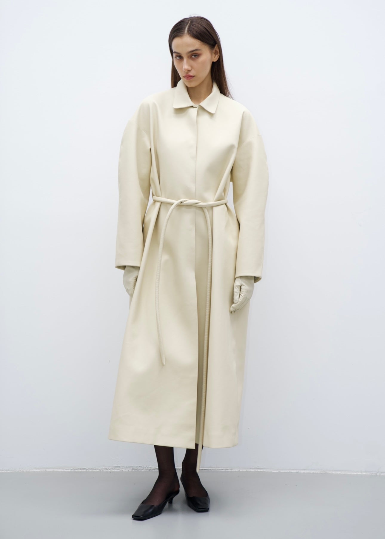 Oversized Coat in Butter Yellow