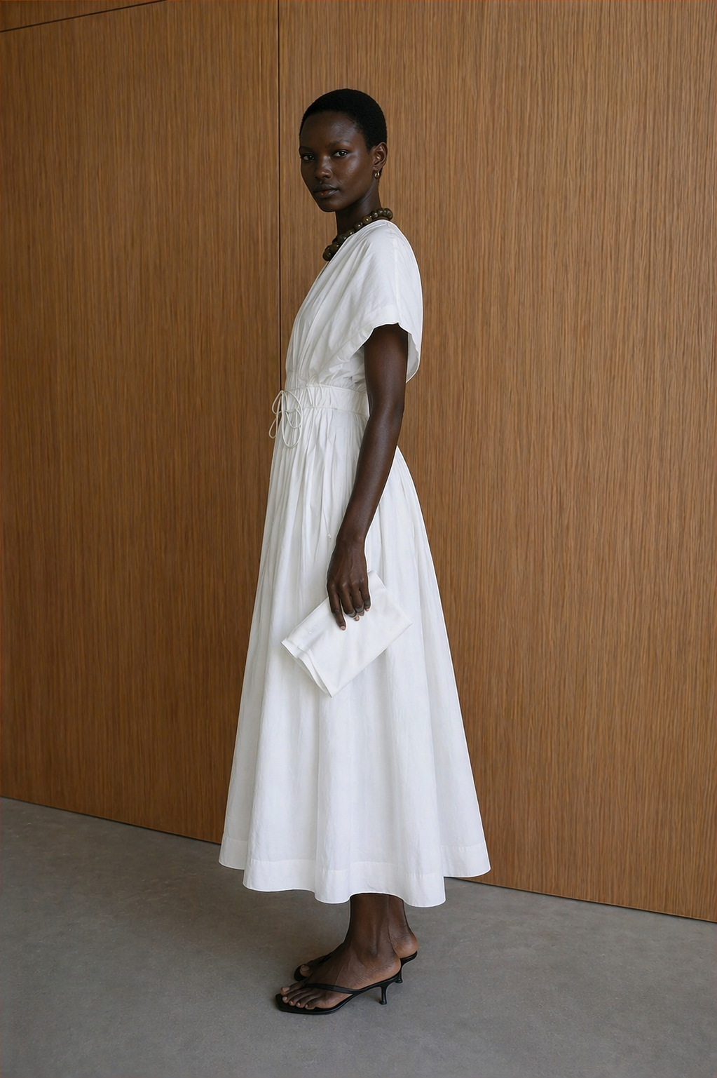 Anya Cotton Blend Maxi Dress