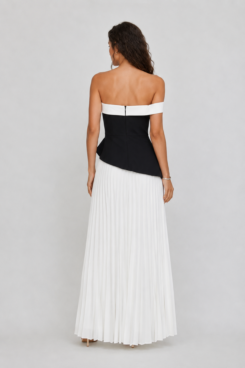 Elenor Pleated Maxi Dress