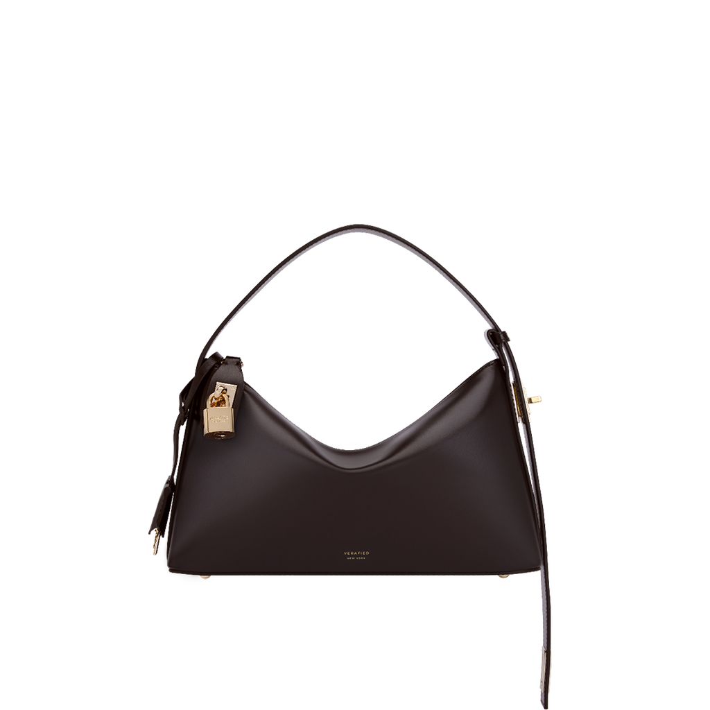 Gold Chocolate Hobo Bag