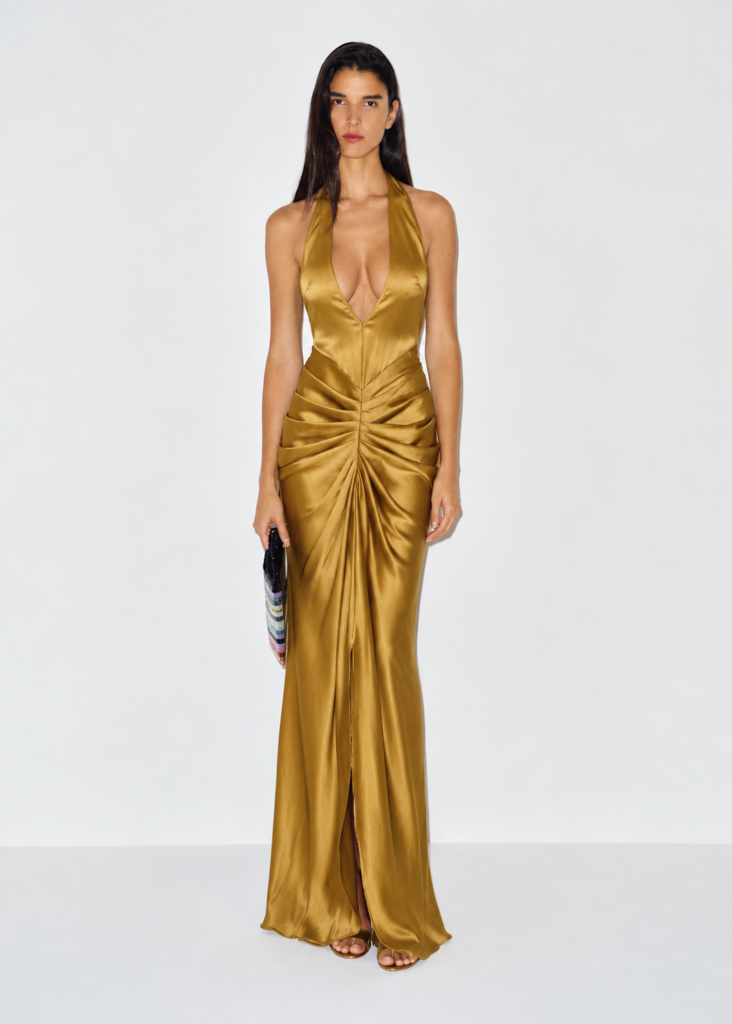 Rida Halter Backless Maxi Dress