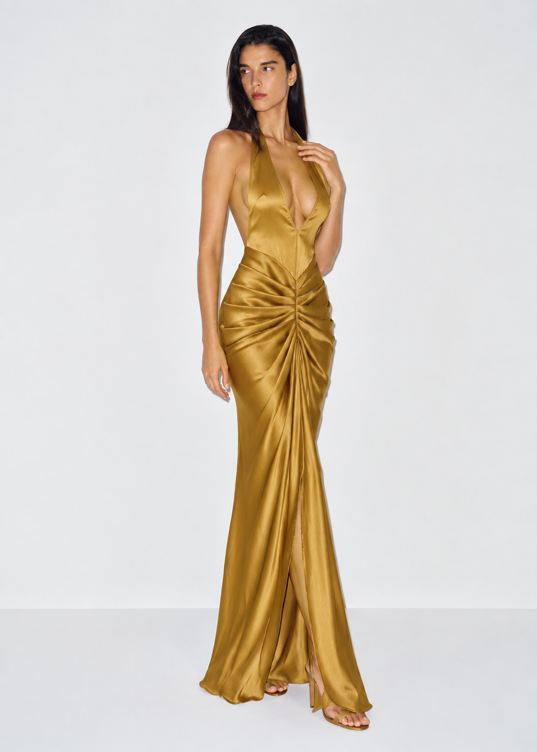 Rida Halter Backless Maxi Dress
