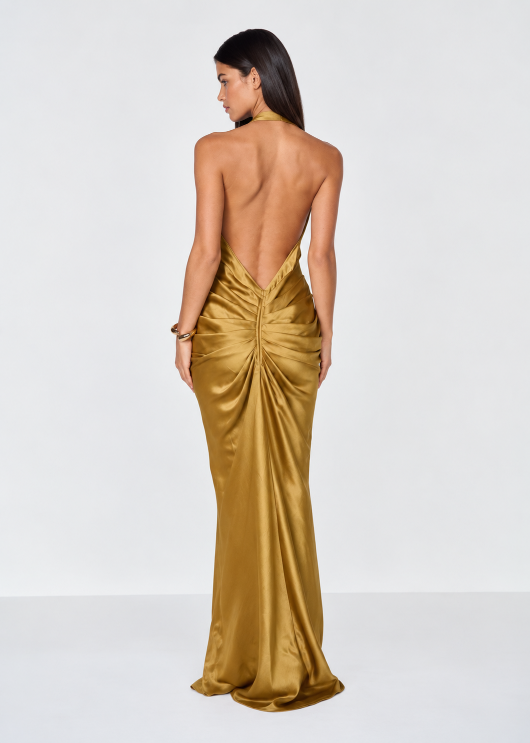 Rida Halter Backless Maxi Dress