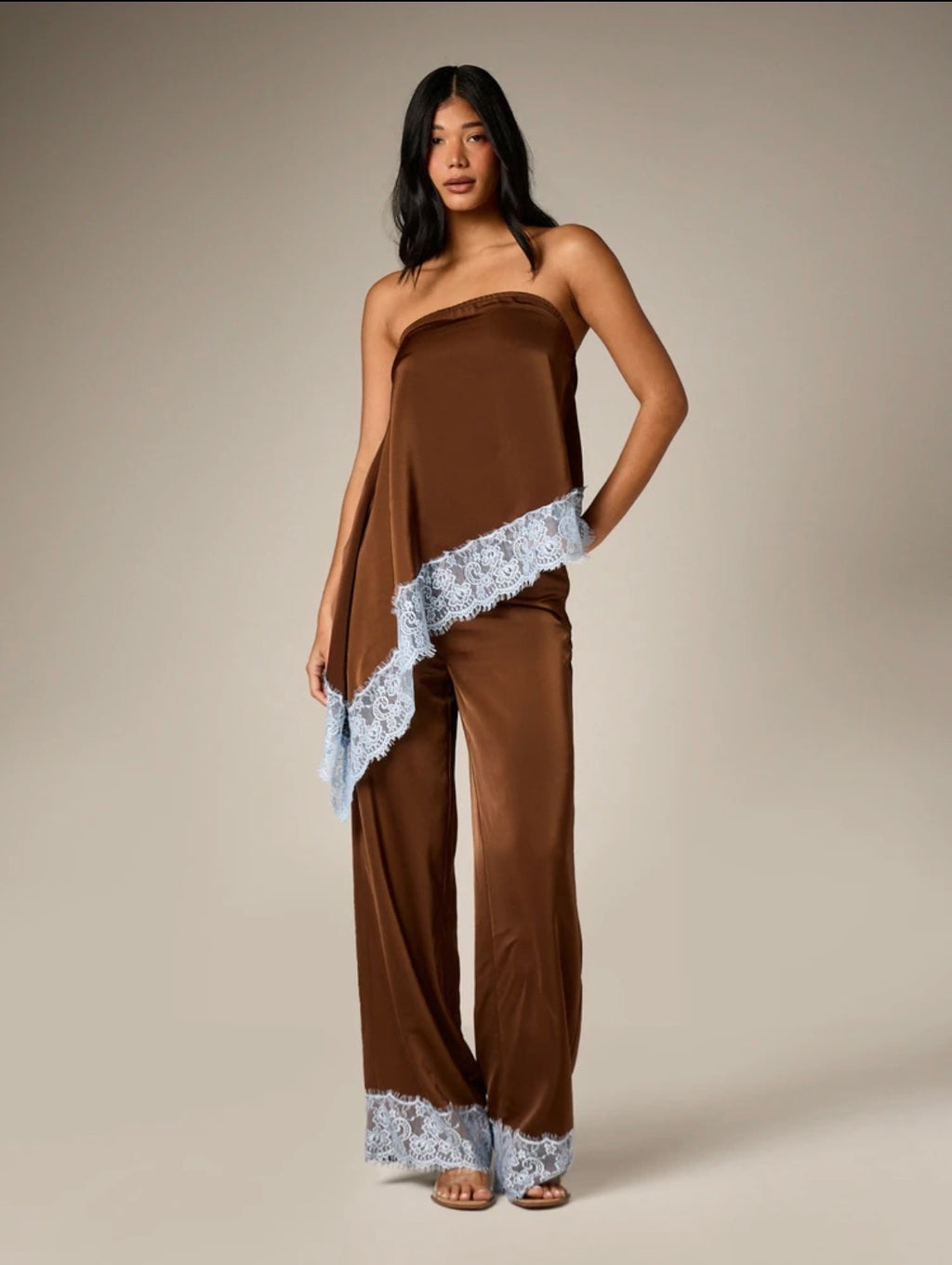 Fredy Satin Lace Top