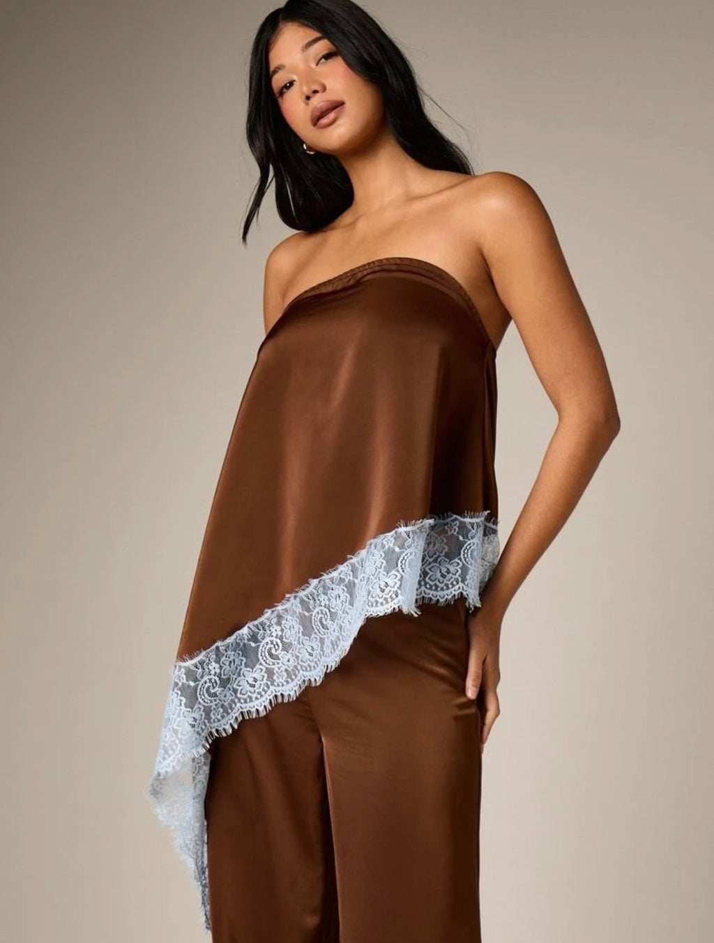 Fredy Satin Lace Top