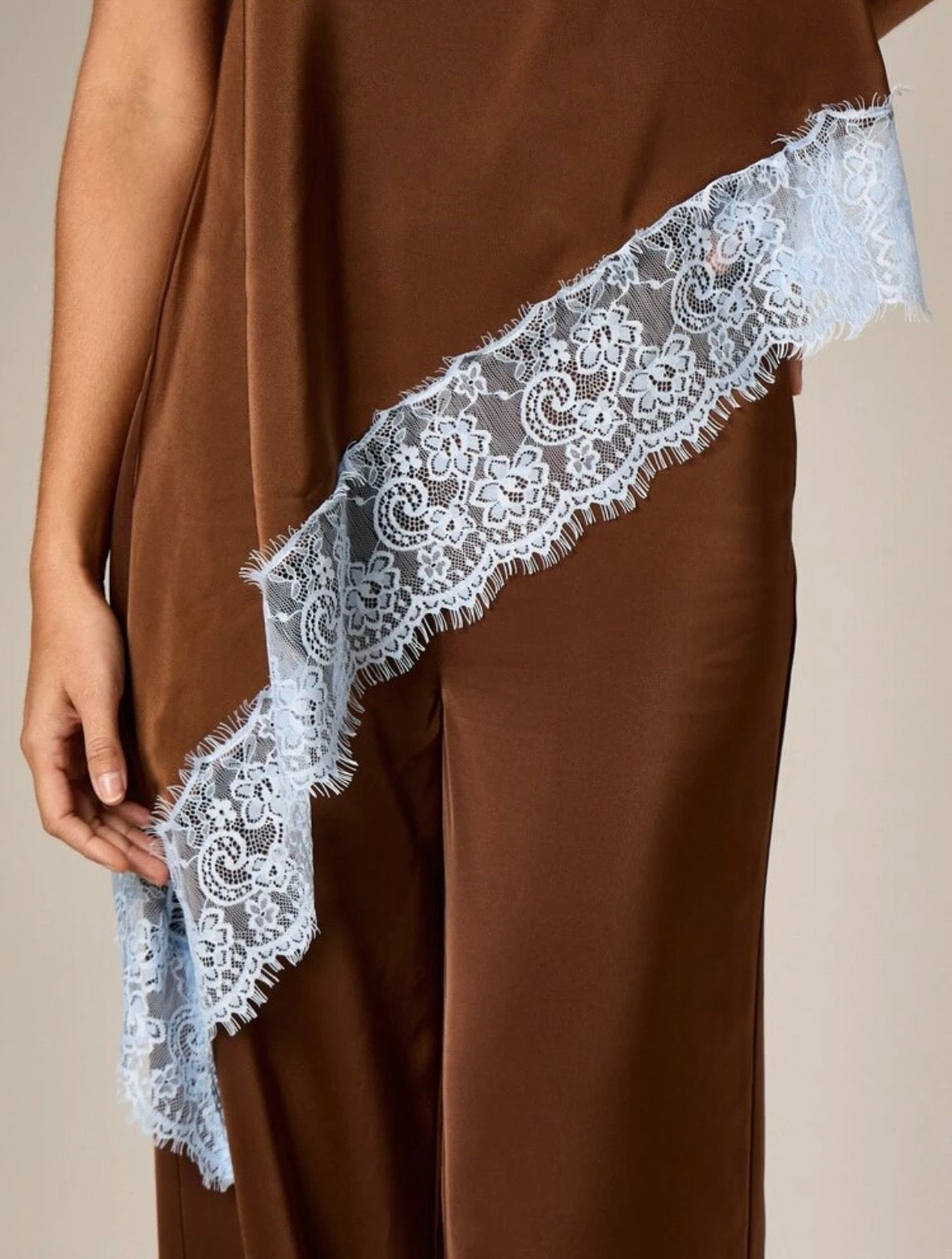 Fredy Satin Lace Top