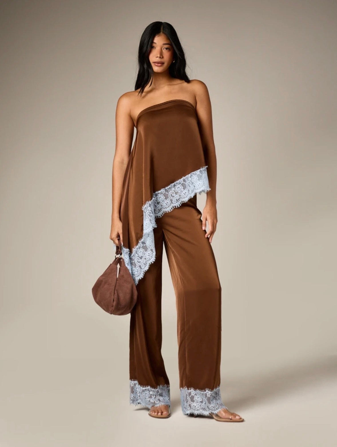Fredy Satin Lace Top