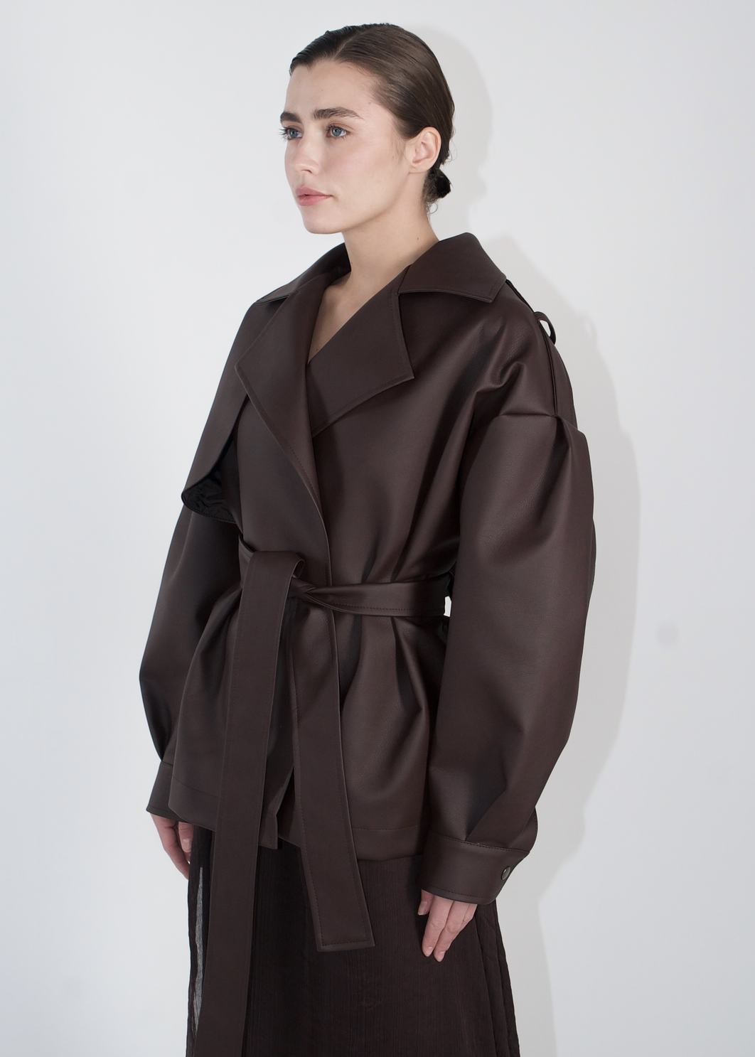 Oversized Jacket in Brown