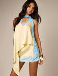 Elvie Satin Lace Skirt