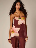 Palermo Floral Mesh Cami Top