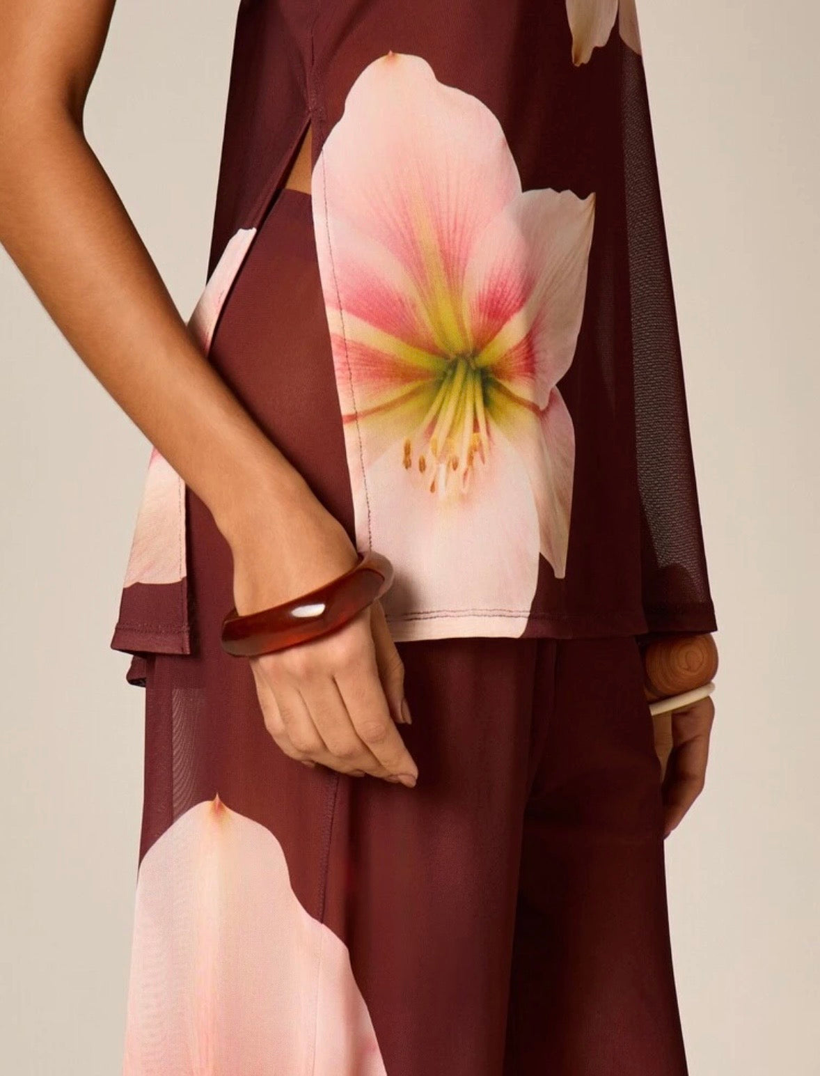 Palermo Floral Mesh Cami Top