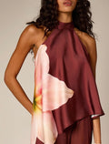 Palermo Floral Satin Halter Top