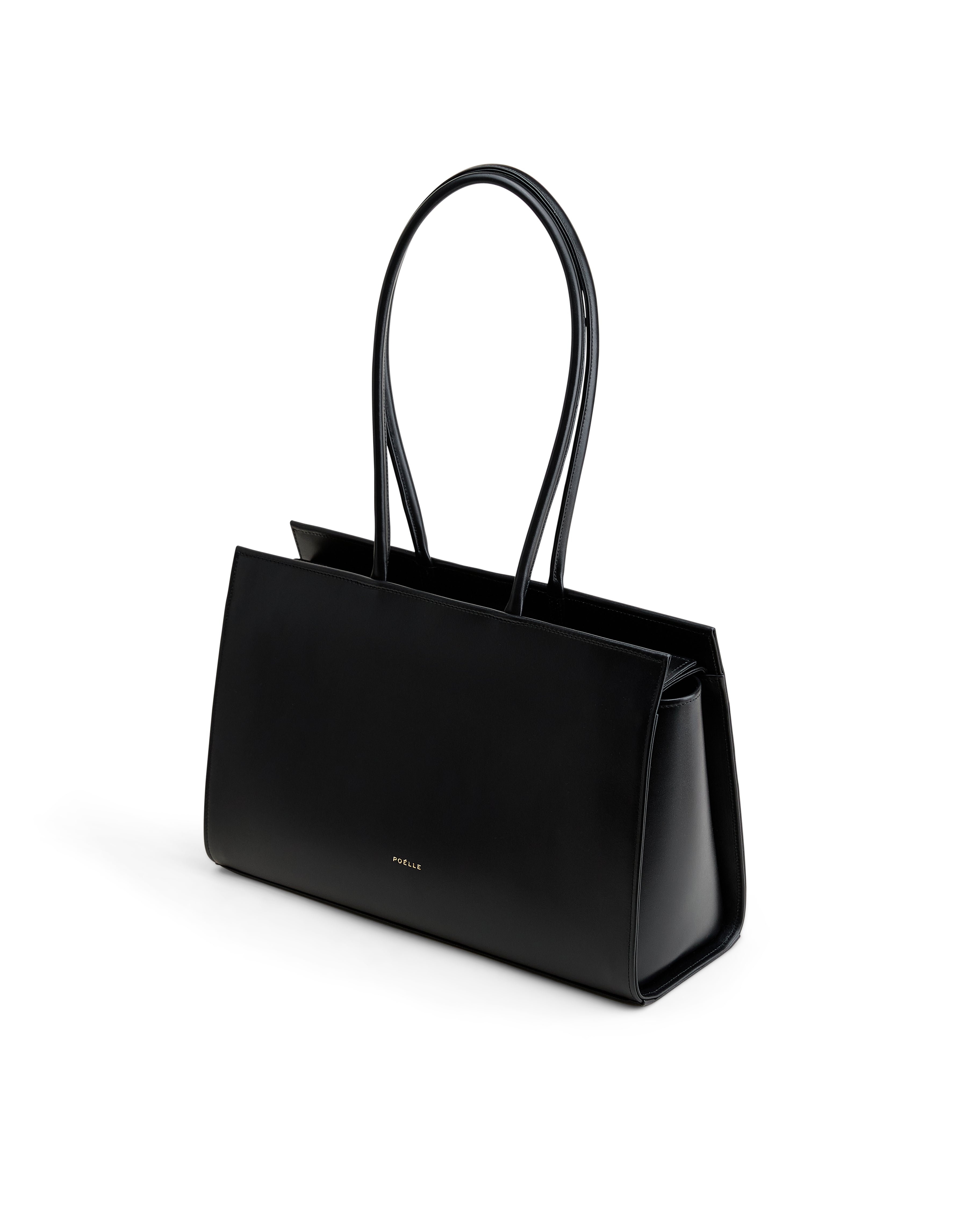 Medium Carolyn Tote Bag in Black