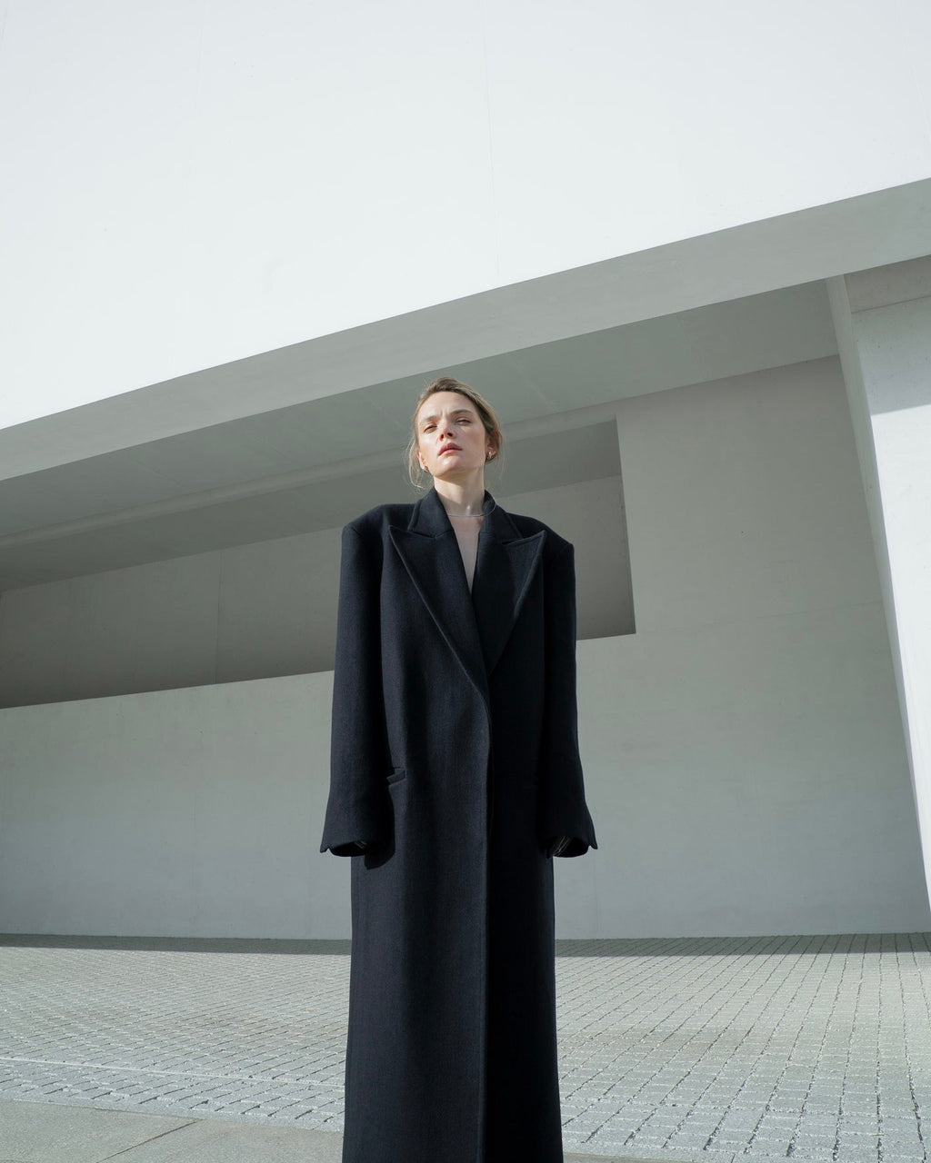 Classic Wool Coat in black