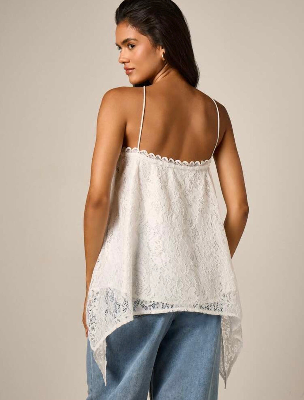 Sarah Lace Halter Cami Top