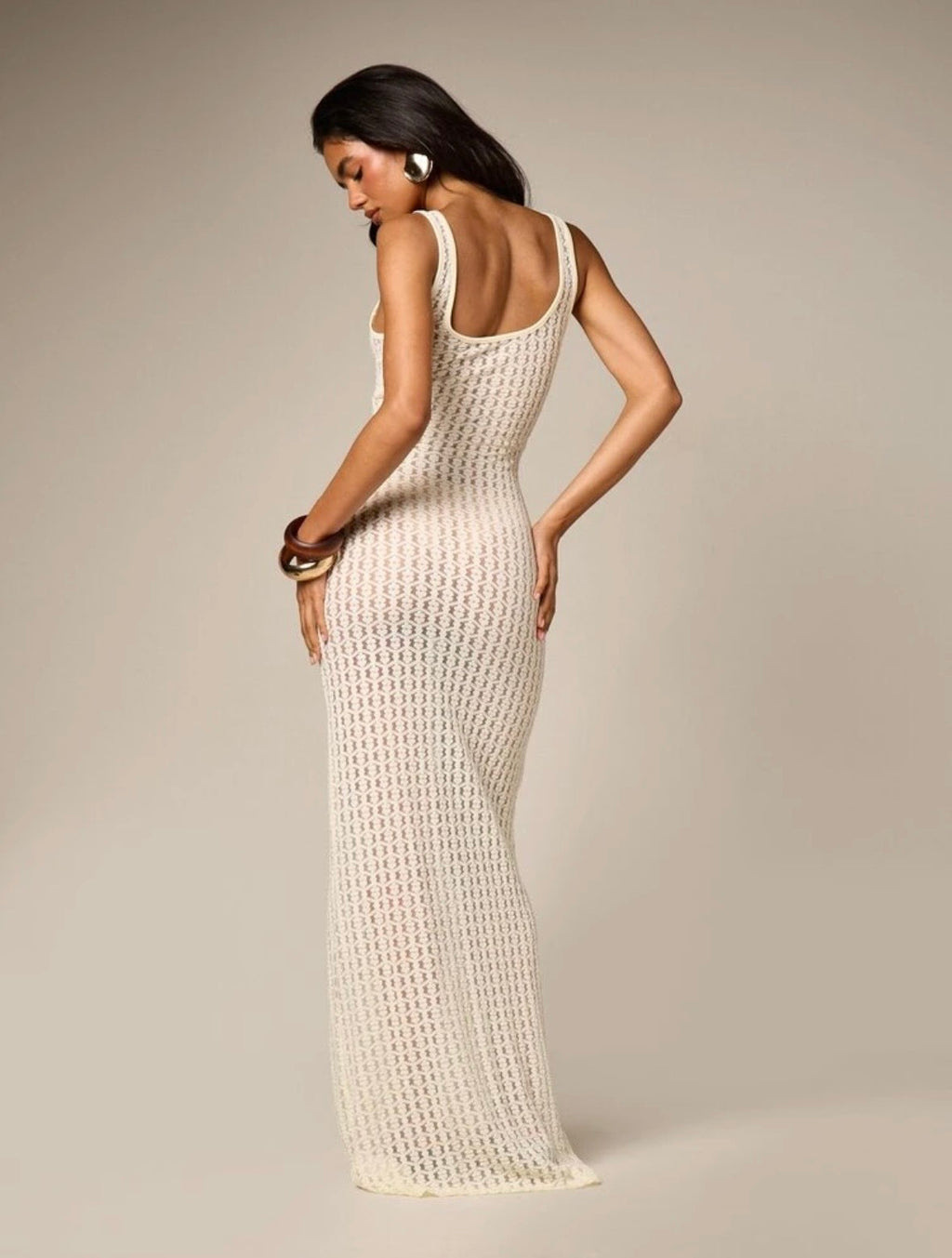 Frida Textured Beach Cover Maxi Dress