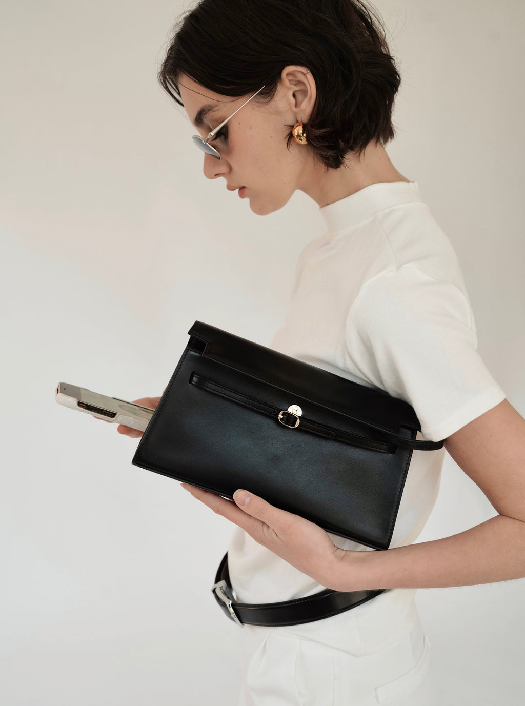 Noir Allure Shoulder Bag