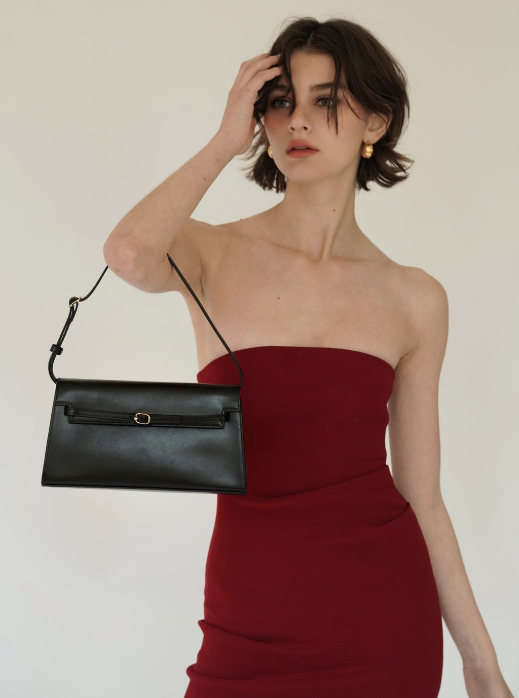 Noir Allure Shoulder Bag