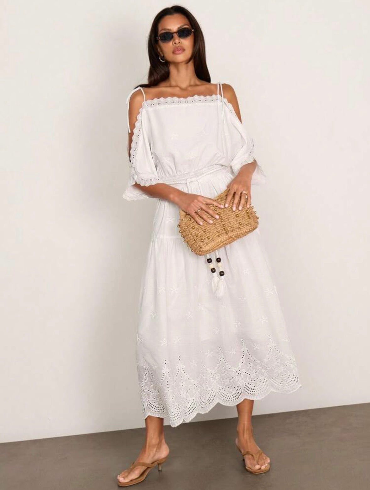 Elena Cotton Midi Dress