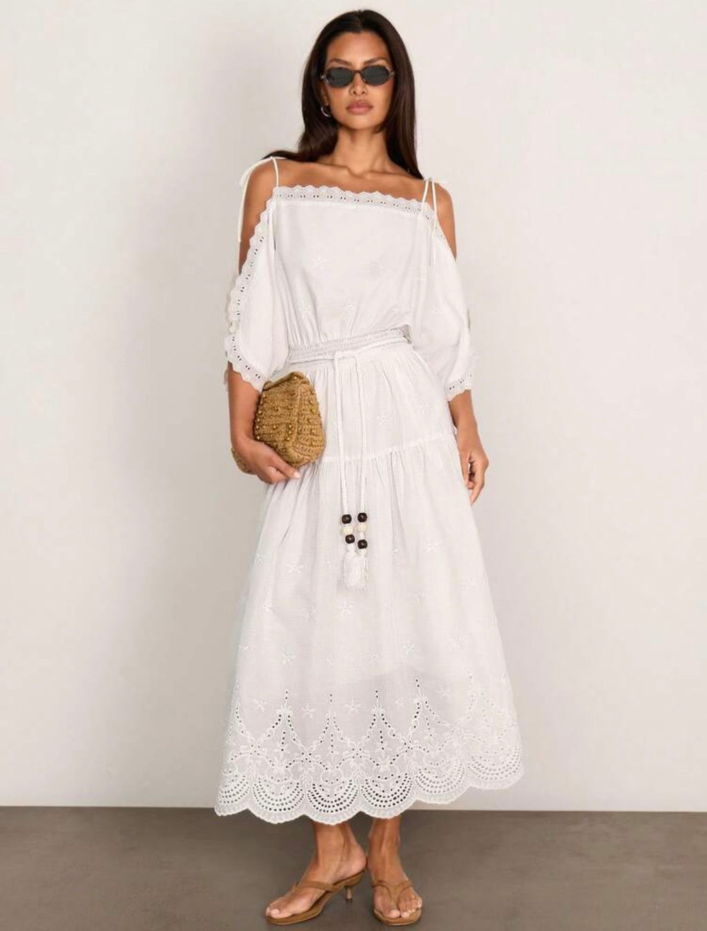 Elena Cotton Midi Dress
