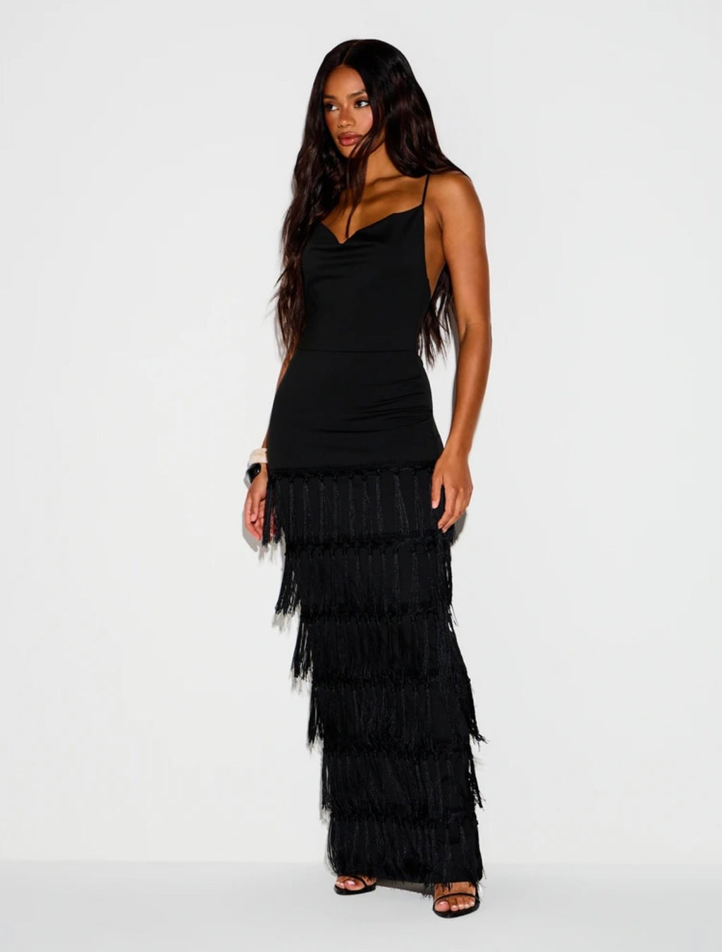 Tracy Fringe Maxi Dress