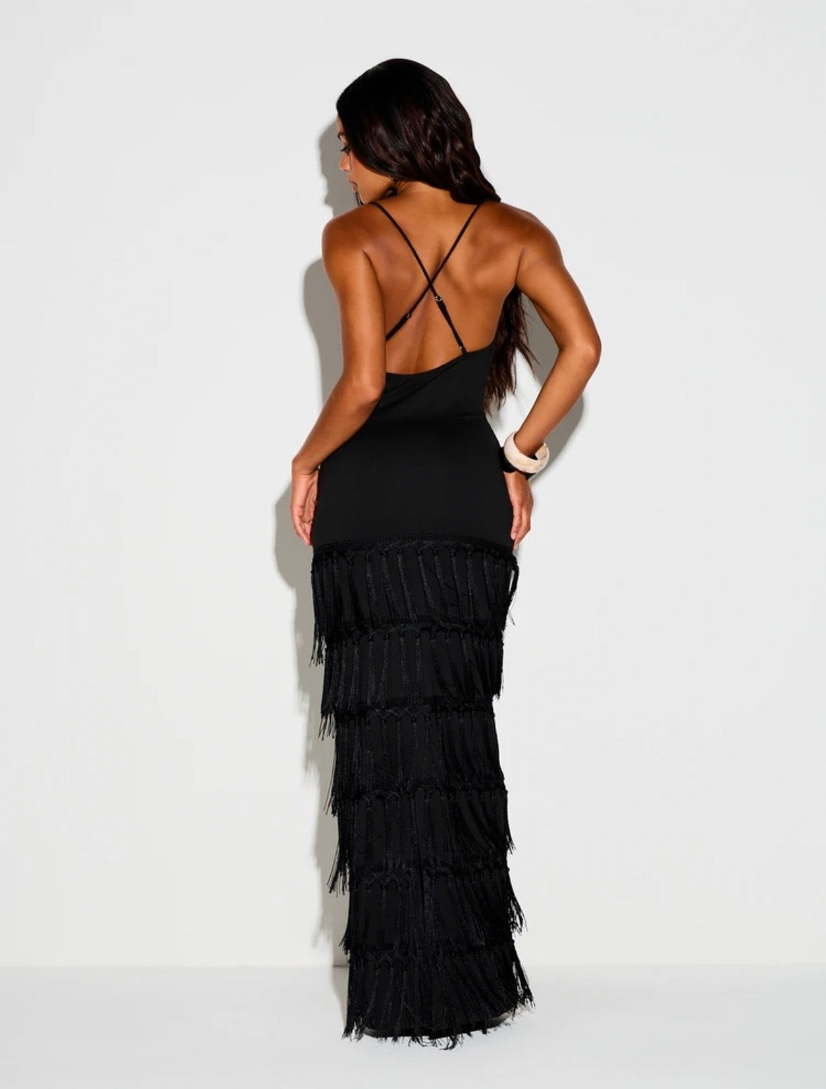 Tracy Fringe Maxi Dress