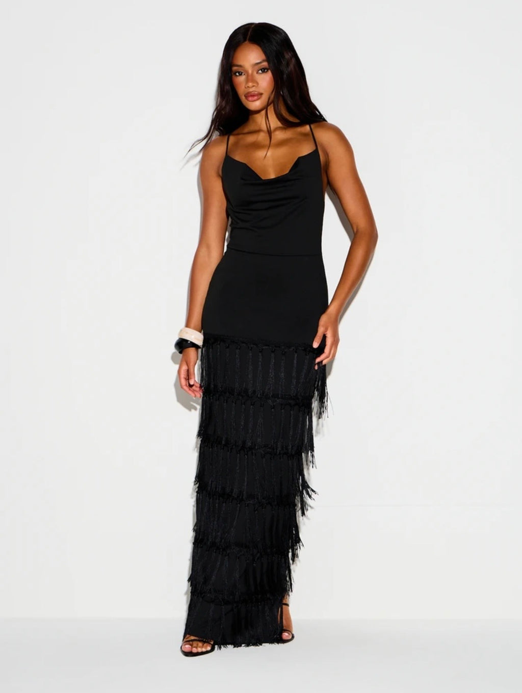 Tracy Fringe Maxi Dress