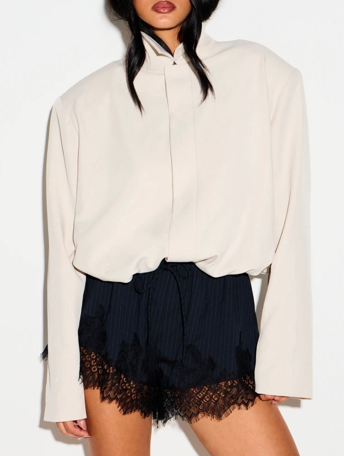 Asher Oversized Cropped Jacket
