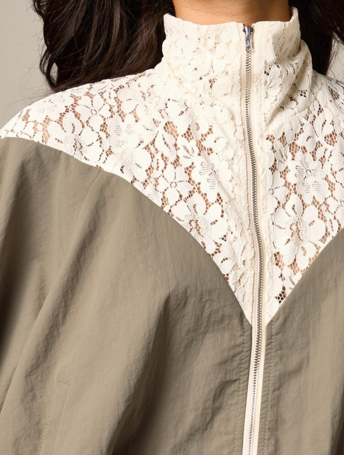 Misha Lace Panel Track Jacket