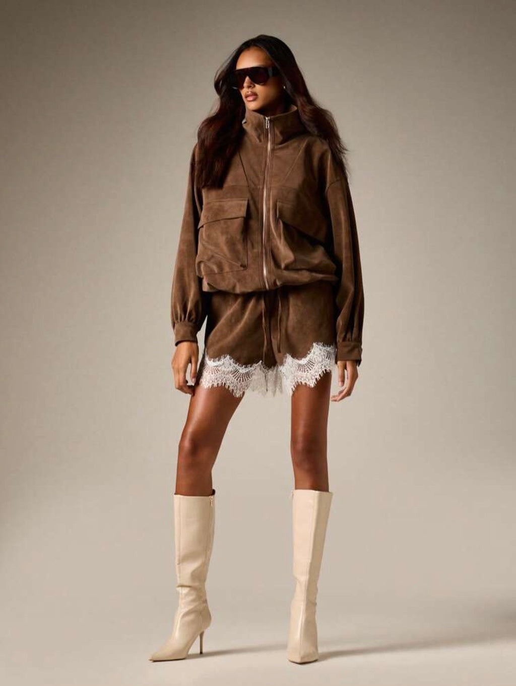 Vanessa Faux Suede Jacket