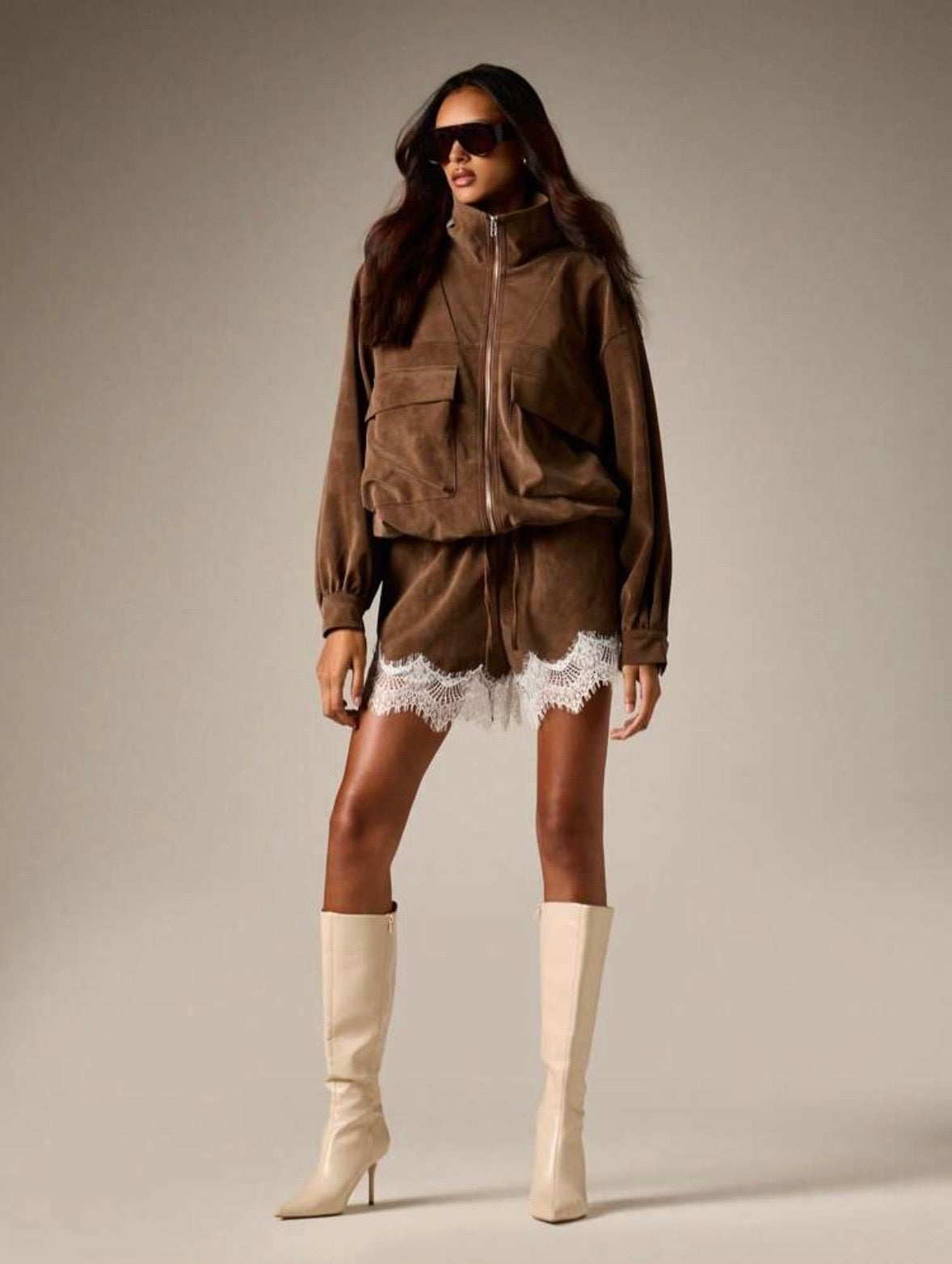 Vanessa Faux Suede Jacket
