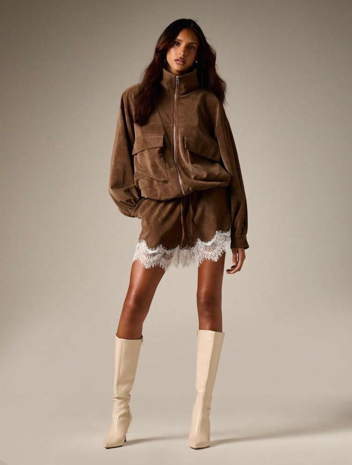 Vanessa Faux Suede Jacket