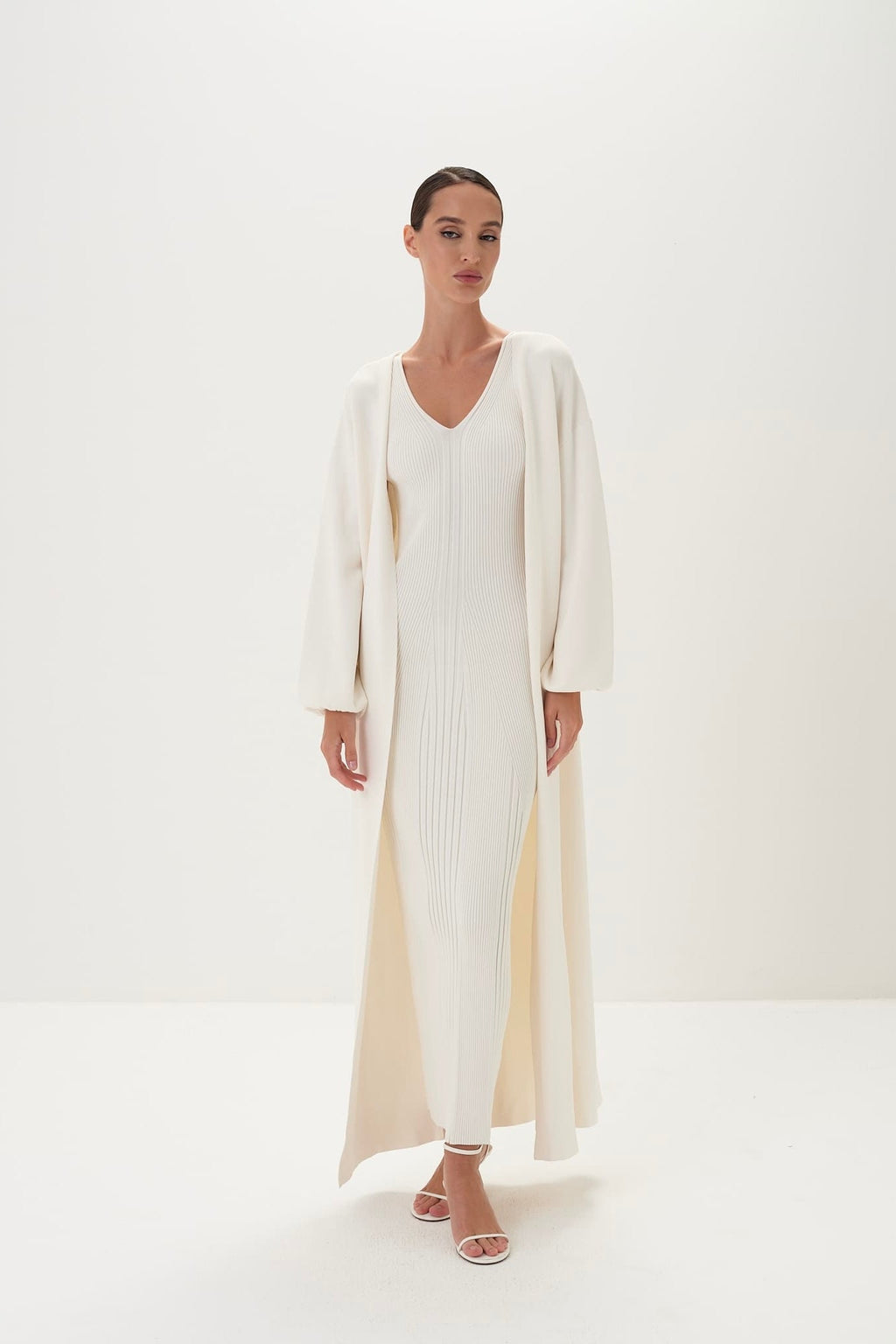 Liana Maxi Dress & Jacket Set in Viscose Knit