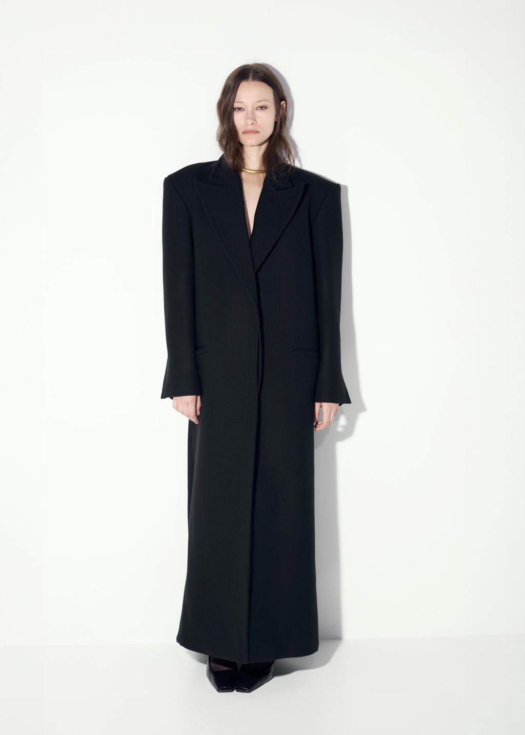 Classic Wool Coat in black