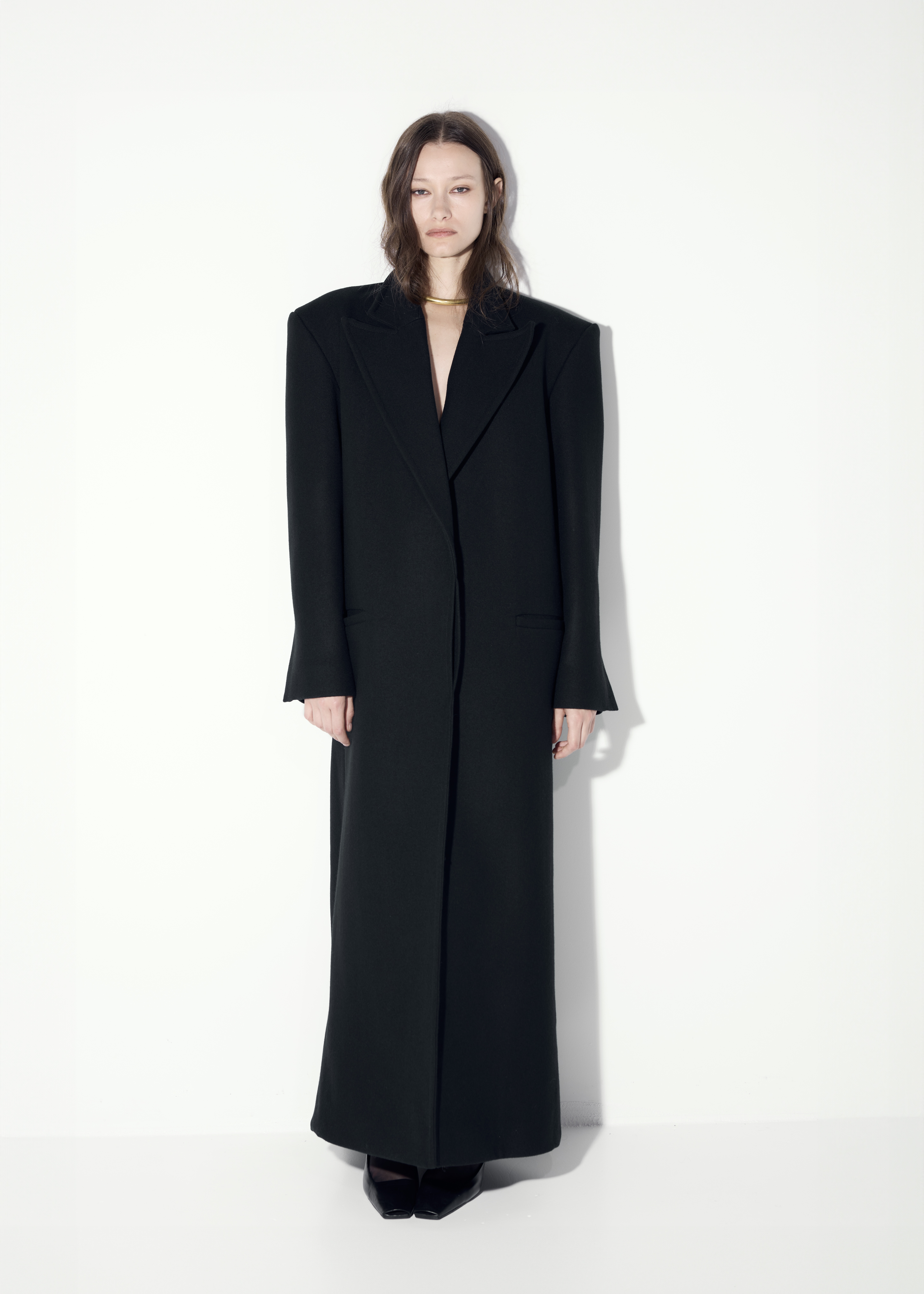 Classic Wool Coat in black