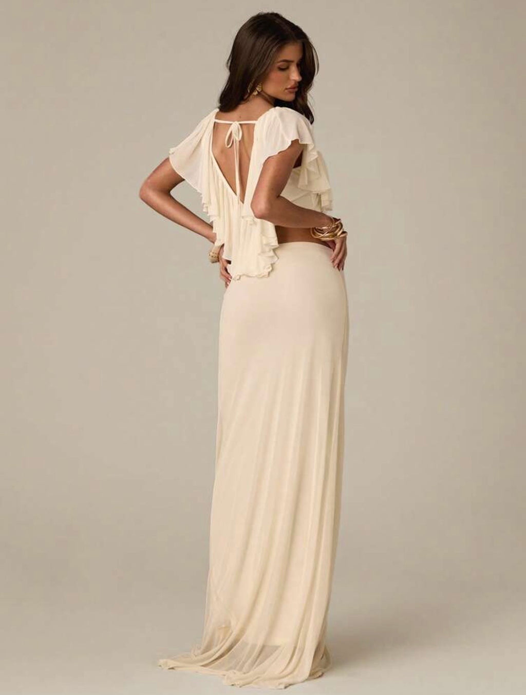 Aurelia Ruffle Maxi Skirt Set (Pre-order)